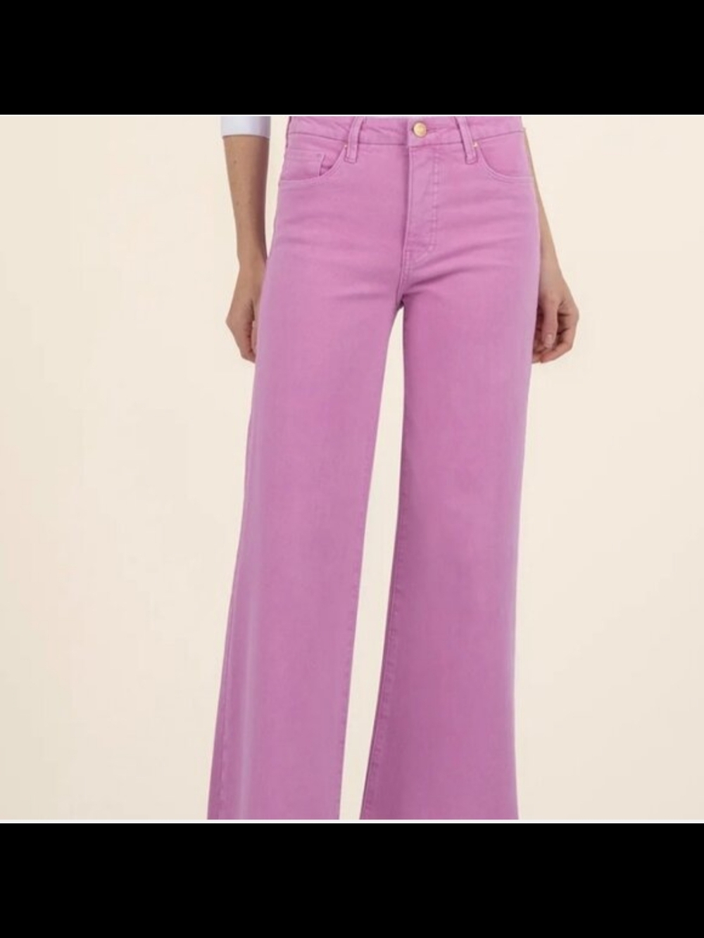 Kut from the Kloth Pink Wide Leg Jeans